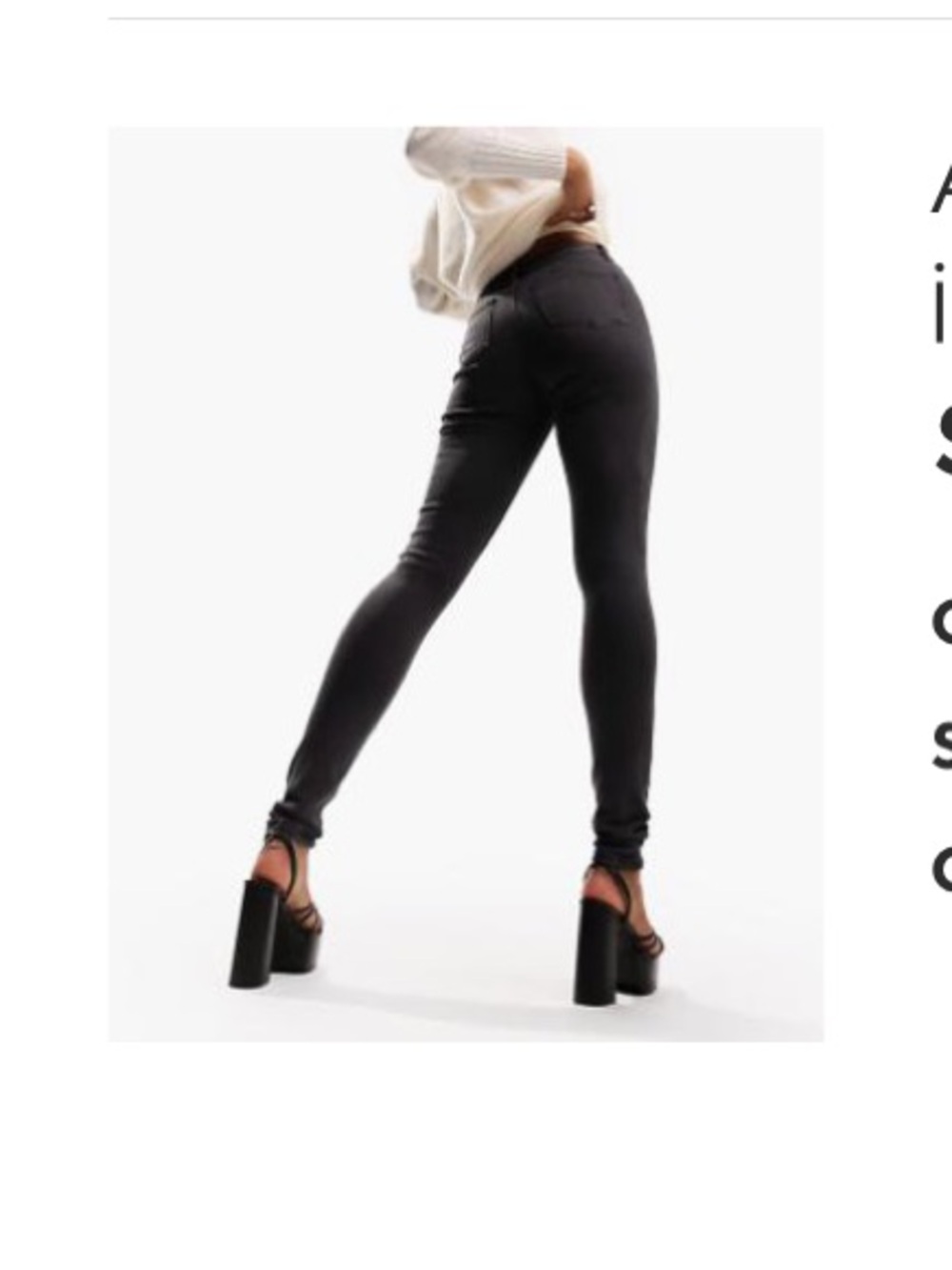 TALL asos design skinny jeans